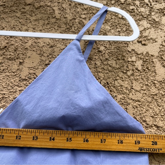 Everlane Cornflower Blue Poplin Slip Dress Size 8, NEW - Picture 9 of 10